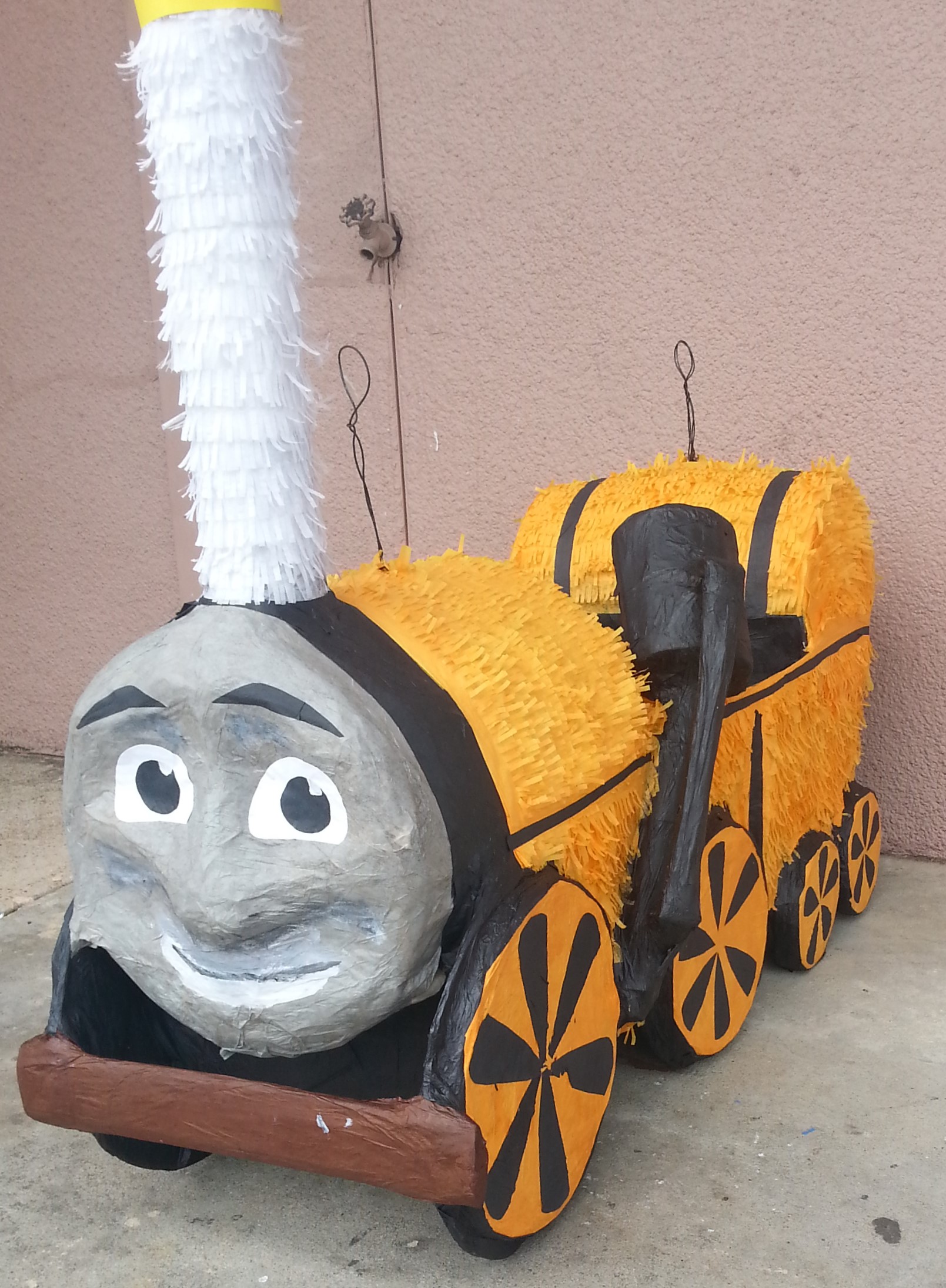 3D Yellow Train Cartoon VT 12-76 – Party Piñatas Houston